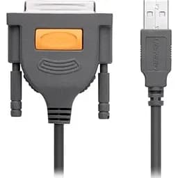 Кабель для принтера USB 2.0 to DB25 2.0m US167 black Ugreen (20224) - мініатюра 2