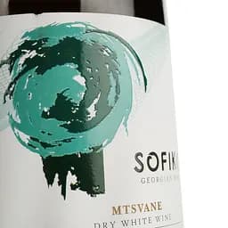 Вино Sofiko Mtsvane, сухе, біле, 0,75 л - мініатюра 5