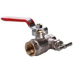 Кран кульовий повнопрохiдний зі спускником повітря Solomon 3/4″ B1018