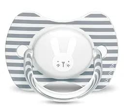 Пустушка симетрична Suavinex Hygge Затишні історії Зайчика, 6-18 міс., сірий (306605)