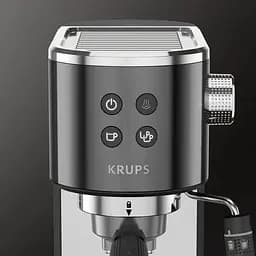Кавоварка Krups рожкова Virtuoso + 1 л мелена ручний капучинатор 15 бар чорна - мініатюра 4