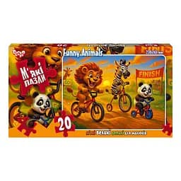 Дитячі м'які пазли "Funny Animals" Danko Toys S20-10-14, 20 елементів