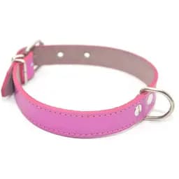 Ошейник для собак Zoo-hunt кожаный О розовый 1,0/17-22 см