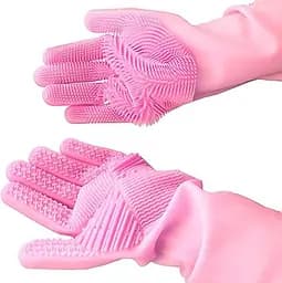 Рукавички для миття посуду Gloves for washing dishes Pink (11020) - мініатюра 3