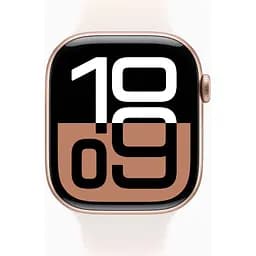 Смарт-годинник Apple Watch Series 10 GPS 46mm Rose Gold Alu. Case w. Light Blush Sport Band - M/L (MWWU3) - мініатюра 2