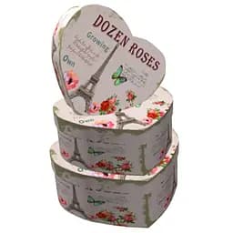 Набор подарочных коробок UFO Paris 3366-SY298, 3 шт. (3366-SY298 Набор 3 шт paris серд)