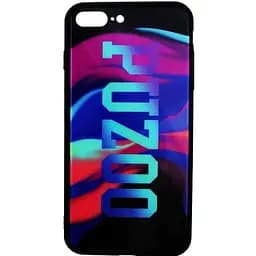Чохол-накладка PUZOO Glass Printing with TPU Visions iPhone 7 Plus /8 Plus Black