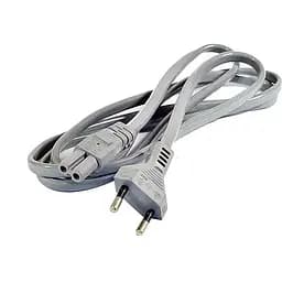 Шнур 2E мережевий двофазний для радіо та побутової техніки кабель 220 в