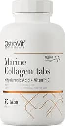 Препарат для суглобів і зв'язок OstroVit Marine Collagen with Hyaluronic Acid and Vitamin C, 90 капсул