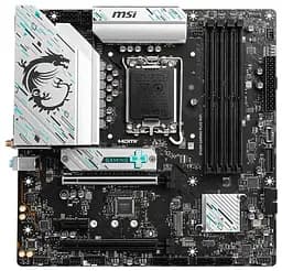 Материнська плата MSI B760M GAMING PLUS WIFI (B760M GAMING PLUS WIFI) (Socket 1700, Intel B760, Micro-ATX) Б/в