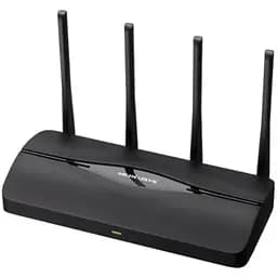 Роутер Mercusys MR27BE, Black, WiFi 7 (5GHz до 2880 MB/s / 2.4GHz до 688 MB/s), 1x2.5GLan / 2xGLan, 1x2.5GWan, MLO, 4 зовнішніх антен