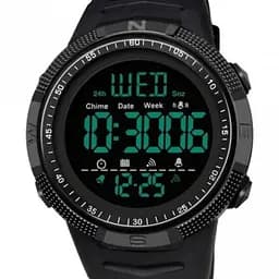 Водостійкий тактичний кварцовий годинник Sanda Spain black - мініатюра 2