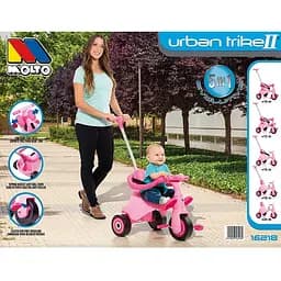 Триколісний велосипед Molto Trike II рожевий - мініатюра 2