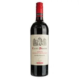 Вино Calvet Prestige Merlot Cabernet Sauvignon Bordeaux AOC красное сухое 0.75 л