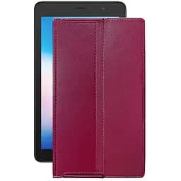 Чохол StatusCASE з екошкіри для планшету Alcatel 1T 7 4G Бордовий