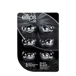 Витамины для волос Ellips Hair Vitamin Шелковая ночь с про-кератиновым комплексом, 6x1 мл