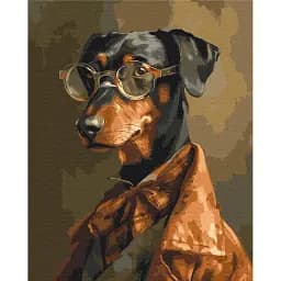 Картина по номерам Brushme Четвероногий джентельмен 40x50 см