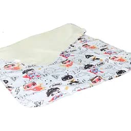 Пелюшка непромокальна Еко Пупс Eco Cotton Дитячі супергерої 65х90 см біла