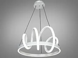 Стельова люстра LED Diasha 2361-50WH Модна, 40W, білий, регульована висота, для коридору, кухні, офісу