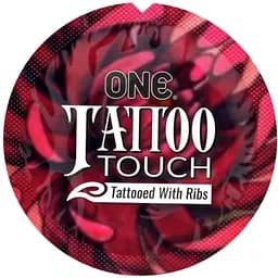 Презервативи One Tattoo Touch з текстурним малюнком 3 шт. (ROZ6400230326) - мініатюра 3