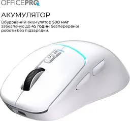 Миша OfficePro Silent Click Wireless White (M468W) - мініатюра 7
