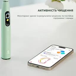 Електрична зубна щітка Oclean X Ultra Set OLED Green - мініатюра 8