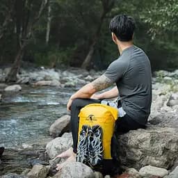 Рюкзак водонепроникний Naturehike NH21FSB04, 30 л бежевий - мініатюра 6