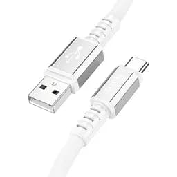 Кабель Hoco x85 USB - Type-C Strength 1 метр 3 Аи білий