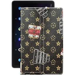 Чехол StatusCASE из экокожи для планшета TCL 10 TABMAX LTE Луи-Витон-коричневый