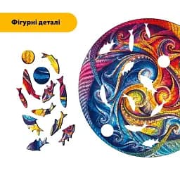 Дерев'яний фігурний пазл Мандала Спіральне Втілення, А2, Картонна коробка 300+ елементів - мініатюра 3