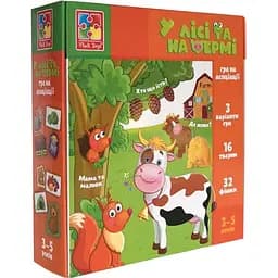 Игра настольная Vladi Toys В лесу и на ферме VT1804-46(укр) (4820234762132)
