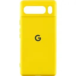 Чохол Lakshmi SilIcone Cover Full Camera (AAA) with Logo для Google Pixel 8 Pro Yellow
