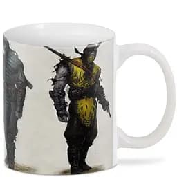 Кухоль GeekLand Mortal Kombat Мортал Комбат білий фон MK.02.12 330 мл білий