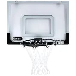 Баскетбольне кільце MR 1524, щит 58x40 см, металеве кільце 30 см, м’яч і насос