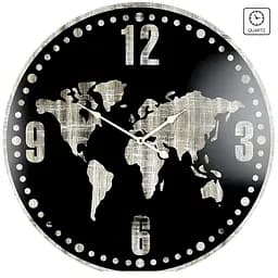 Годинник настінний Technoline 938228 World Map (938228), Чорний - мініатюра 2