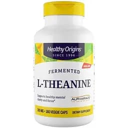 Амінокислота Healthy Origins L-Theanine 100 мг 180 вегакапсул