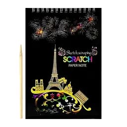 Скретчбук "Europe" Bambi 20-0915-WH-2 на спіралі, 10 аркушів, 14х20 см