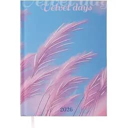 Ежедневник датированный Buromax Only 2026 полиграфический A5 светло-розовый (BM.2183-43)