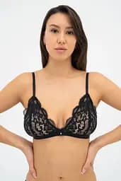 Бюстгальтер-бралетт KRISTINA 02010508 Effetto Lingerie чорний-піон 80A