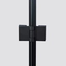 Душова кабіна Qtap Capricorn BLA10128RC6 120x80 см, скло Clear 6 мм, покриття CalcLess без піддона, Чорний, Універсальна, прозорий - мініатюра 4