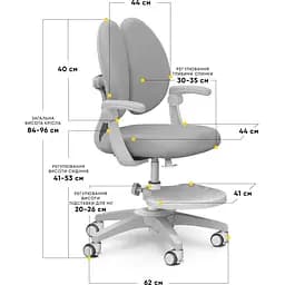 Дитяче крісло Mealux Sprint Duo Grey (Y-412 G) - мініатюра 2