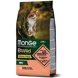 Сухий корм MONGE BWILD CAT Беззерновий для дорослих кішок з лососем 1,5 кг