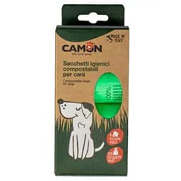 Пакеты для собачьих фекалий Camon биоразлагаемые (8 рулонов x 15 шт.) (B530/3)