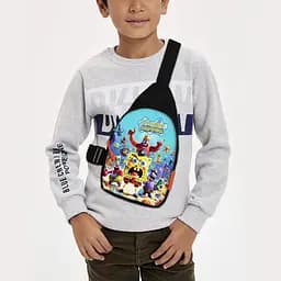 Сумка через плечо детская Губка Боб 29х17 см сумка слинг для мальчика (02060)