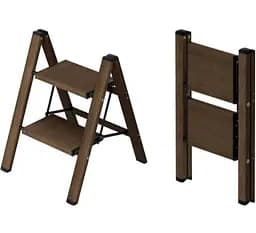 Драбина алюмінієва ladder AND L0202, легка, широкі сходи - мініатюра 2