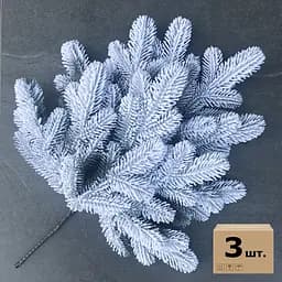 Гілка ялинки штучна Hvoya Lux засніжена 60 см 3 шт.