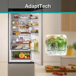 Холодильник Gorenje з нижн. мороз. камерою, 203х66х60см, 2 двері, 283(130) л, А+, Total NF, Зона св-ті, Інвертор, Зовн. Дисп, Wi-Fi, білий - мініатюра 7