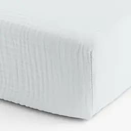 Комплект постільної білизни Cosas White CS1 Підлітковий муслін білий (Muslin_01White_El90-01White_155) - мініатюра 7
