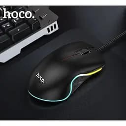 Комп'ютерна миша Hoco GM19 провідна оптична USB RGB підсвічування чорна - мініатюра 7