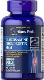 Препарат для суглобів і зв'язок Puritan's Pride Chondroitin Glucosamine MSM 2 Per Day Formula, 90 каплет